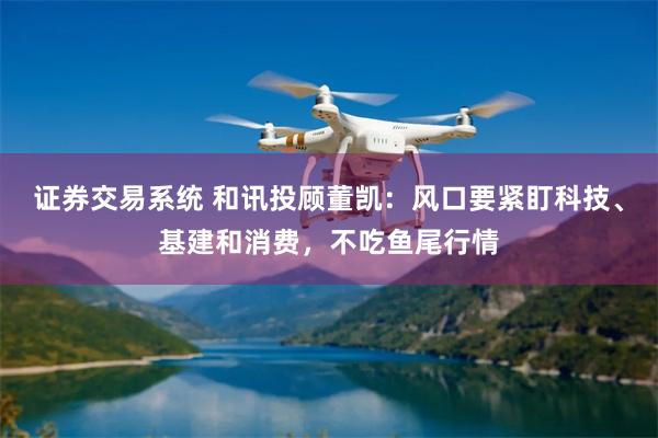 证券交易系统 和讯投顾董凯：风口要紧盯科技、基建和消费，不吃鱼尾行情