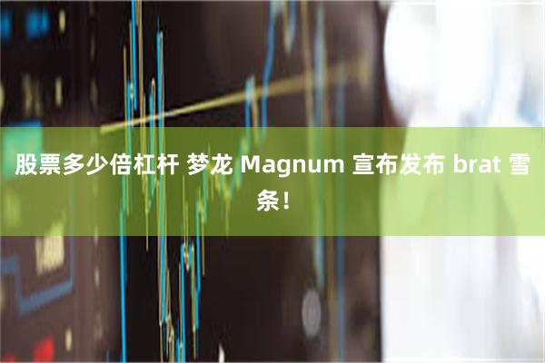 股票多少倍杠杆 梦龙 Magnum 宣布发布 brat 雪条！