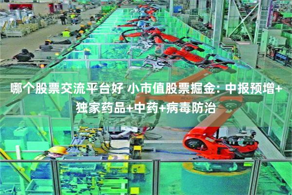 哪个股票交流平台好 小市值股票掘金: 中报预增+独家药品+中药+病毒防治
